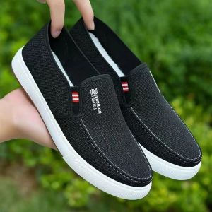 Giày vải hot trend giày lười nam KICK MAN phong cách đơn giản hiện đại dễ phối đồ Giày Sneaker Nam giày lip-on shose
