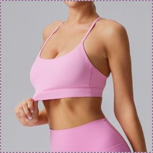 ชุดชั้นในเสื้อกั๊ก นุ่มนวลและทนทานต่อความรู้สึกเปลือยเปล่า ยกขึ้นรูป เสื้อกั๊กออกกําลังกาย