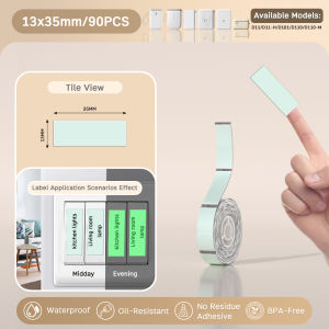 NIIMBOT D11/D110/D101 Luminous Switch Button Label Paper for Light Button Classification Name Stickers