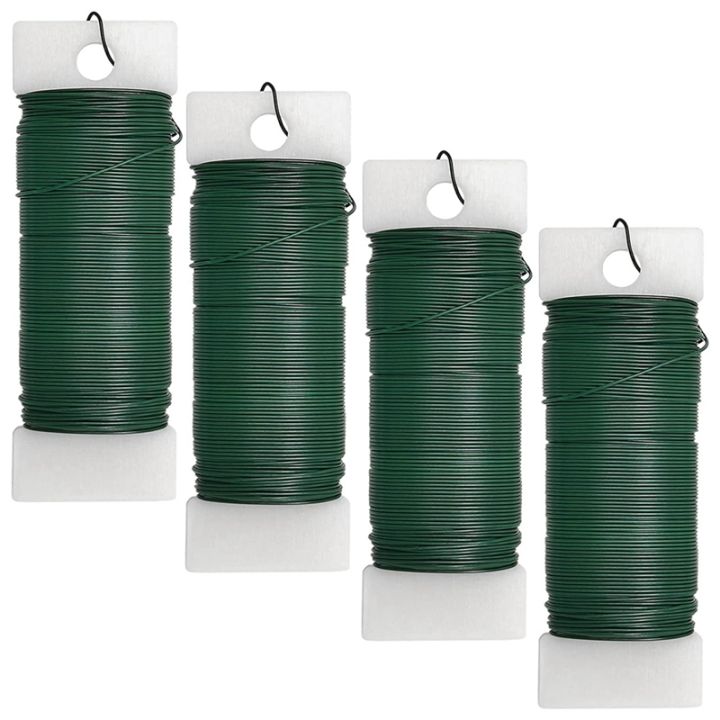 (NYPQ) 4Pack Floral Wire Flexible Paddle Wire Florist Green Wire for ...