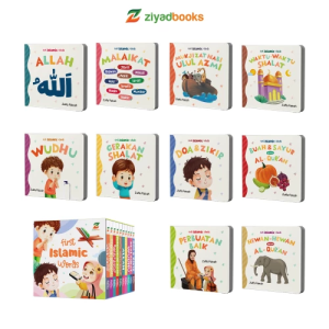 ISI 10 BUKU + BOX | Boardbook My First Islamic Words Ziyad books Buku Kosa Kata Islami Pertamaku Buku Bayi