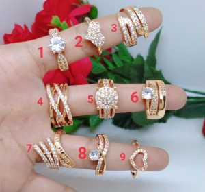 Cincin Wanita Termurah & Terlaris: Perhiasan Rodium 1824 Karat & Aksesoris Titanium Tembaga