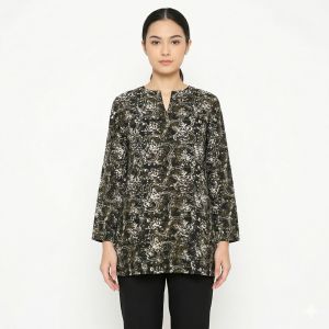 Exclusive Batik Kurung Kedah Top (S Size) - 100% Genuine Handmade Batik - Hand-Stamped