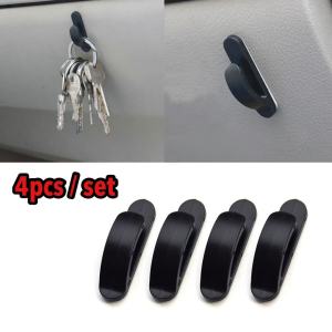 4PCS Mini Hook With Tape Hanger Keychain Holder Car Storage Organizer Self-Adhesive Home Office