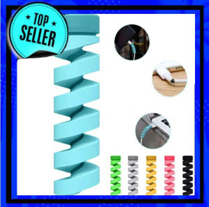 ( ISI 5 ) Cable Protector Spiral / Pelindung Kabel Charger / Lightning Saver iPhone Mac / Penutup ujung Kabel