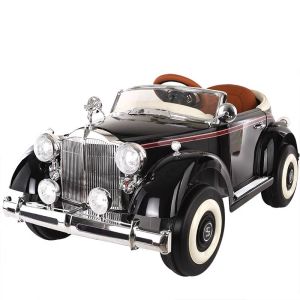 [Bản Cao Cấp] Ô Tô Điện RollsRoyce SMT999 Kiểu Dáng Cổ Điển Bánh Cao Su Mềm Ghế Da Còi Đèn Xi Nhan Kết Nối Bluetooth (Đỏ Đô-Đen-Be)