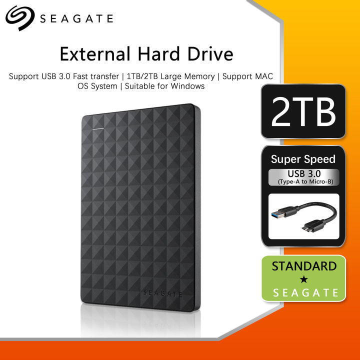 [Local delivery] Seagate External Hard Drive Storage 1TB 2TB Original  Expansion HDD 2.5“ USB 3.0 Portable External Hard Disk Suitable for PC  Laptop Mac | Lazada PH