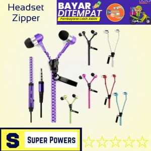 Headset Bass Zipper Model Resleting / Headsfree Zipper High Quality / Earphone Resleting / Headset resleting