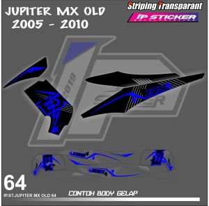 JUPITER MX 135 OLD (COD) STIKER STRIPING MOTOR YAMAHA JUPITER MX OLD - STIKER LIST GRAFIK SIMPLE WARNA VARIASI DESAIN RACING HOLOGRAM DAN TRANSPARAN BISA COD KODE 64
