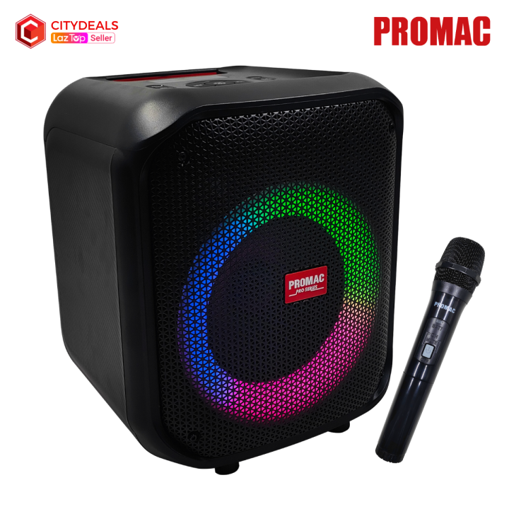 Rechargeable Party Cube Bluetooth Speaker with Radio Audio Mic and