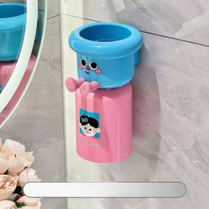 Cute Magnetic Toothbrush Holder Wall Mounted No Drill