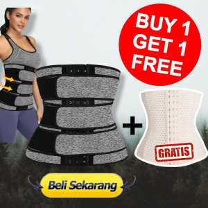 NEW PROMO/Korset Wanita pembakar lemak/BELI 1 GRATIS 1 KORSET BELT/Korset pengecil perut/Korset pelangsing badan/Stagen wanita