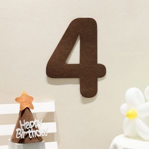 VALUEPULSE Happy Birthday Felt Birthday Banner Felt Digital Garland Pull Flags Bunting Banner Gifts Photo Booth Props Hanging Flag Party Decor