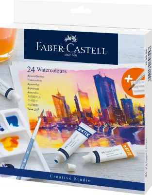 Faber-Castell Creative Studio Watercolour Paint Set 12/24 colours