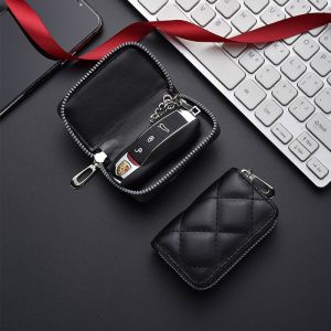 กล่องกุญแจ ป้องกันการโจรกรรม พกกุญแจ ลายสก๊อตเพชร ความจุขนาดใหญ่ ฟังก์ชั่นต่างๆ จําเป็นในชีวิต