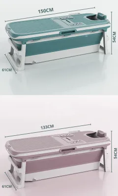 Bồn tắm gấp gọn thông minh cho người lớn FUHO chất liệu nhựa PP và hạt nhựa TPE có thể làm bể bơi cho bé đổi trả miễn phí