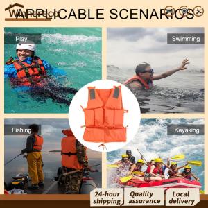 [Winnereco Flagship Mall] 5 PCS Adult Life Vest W/Whistle Life Jacket Boats Fishing Vest Swimming Drifting Vest for Boating Kayaking