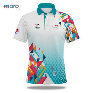 the moro - Kaos Baju Jersey Polo/Kerah Wanita PEPARNAS XVII SOLO 2024 ART 01 Lengan Pendek/Panjang