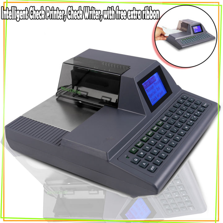 Intelligent Check Printer, Check Writer, with free extra ribbon (Black) Lazada PH