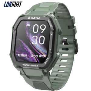 Lokmat 1.69 Large Full Touch Screen C16 men Watch Bluetooth Heart Rate Blood Pressure Multifunction Lady Watches