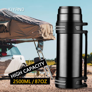 Flask Tumbler Thermos 2500ml/87oz Stainless steel water bottle outdoor sports bottle Vacuum Insulated Stainless Steel Drinking Water Bottle Drinking