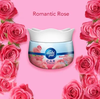 Ambi Pur Car Gel 75g ( Relaxing Lavender / Refreshing Lemon /Romantic Rose)