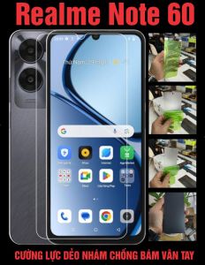 Cường lực dẻo nhám realme note60 Bảo vệ màng hình chống va đập trầy xước toàn diện.. Bảo vệ màng hình chống va đập