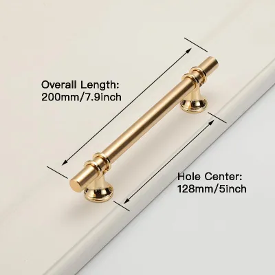 Black/Gold Door Handles Modern Cabinet Pulls 64/96/128/160/192/224mm Kitchen Cabinet Handles Drawer Knobs Fashion Furniture Handle Hardware