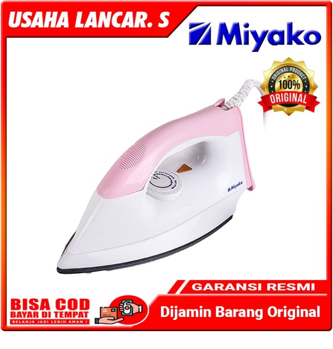 Miyako Setrika Listrik EI1000M [Putih Pink] - Bergaransi Resmi | Lazada