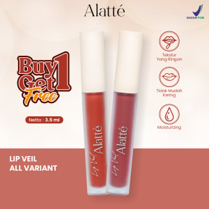 BUY 1 GET 1 Alatte Lipveil All Variant Lipstick Lipcream Lipstik Moisturizing Velvet Finsih BPOM