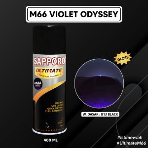 Sapporo Ultimate M66 Violet Odyssey / Sapporo Ultimate / Cat Semprot / Cat Aerosol Terbaik / Sapporo Spray / Sapporo