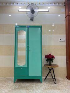 Tủ quần áo sắt 1m8 màu xanh màu hồng