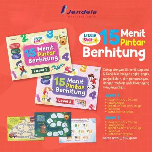 Buku Anak Little Star 15 menit Pintar Berhitung Buku Anak Belajar Berhitung