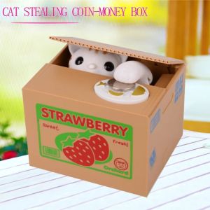 Kirilgu Upgraded Version of Money-Stealing Cat Money-Stealing Panda Money-Stealing Panda Savings Gift Creative Cartoon Cat R3K9L