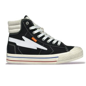 Sepatu Pria Wanita013 XternalStepSure Next Storm High Black White