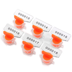 100pcs Electric Meter Seals Anti Tamper Twist Tight Roto Security Meter Seals Plastic Gas Instrument Seal Lock with 100m Stainless Steel Wire