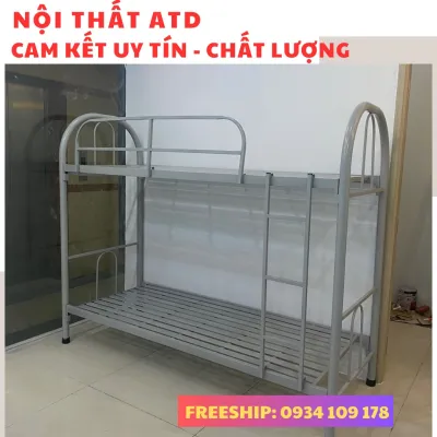 Giường ngủ 2 tầng bằng giá+ giường tầng giá rẻ cho nhân viên ngang 80m 1m 1m2 lắp ráp nhanh các quận hcm