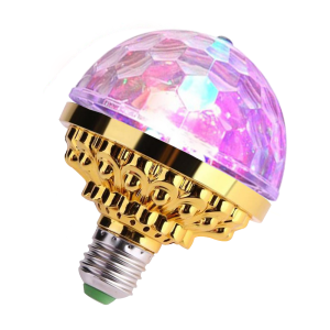 E27 6W Rotating Crystal Magic Ball LED Stage Light Bulb / 360-Degree Rotating Mini Decorative Lamp for Disco Party DJ Christmas Party Effective