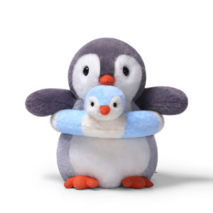 Mchugs phao bơi chim cánh cụt Thú nhồi bông dễ thương chim cánh cụt Thú nhồi bông bãi biển mùa hè trang trí tiệc Kawaii Ý tưởng quà Tặng 7.09 inch