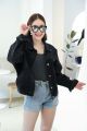 Jacket แจ็คเก็ตยีนส์แขนยาว เสื้อคลุมยีนส์ เสื้อยีนส์สาวอวบ เสื้อยีนส์คอตตอนใส่ได้ทุกดอกาศ. 