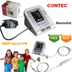 Neonatal Digital Blood pressure Monitor NIBP Spo2 Color LCD Machine USB PC Software