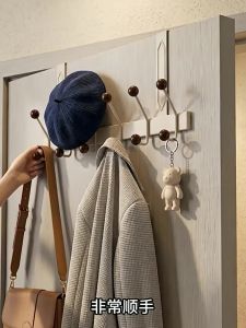 BHQ No Drill Anti-Rust Door Hook Hanger Door Behind Clothes Storage Hooks Bedroom Storage Organizer