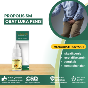 Obat Tetes Luka Di Penis Obat Salep Lecet Di Kelamin Obat Luka Infeksi Jamur Obat Luka Klamin Obat Penis Bengkak Obat Luka Kelamin Pria Kemerahan Dan Panas Obat Untuk Luka Lecet Buah Zakar Nyeri Dan Iritasi Pada Kepala Penis - Propolis SM