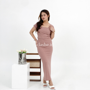 Alicia Setelan Crop Top dan Rok Duo Tone Waffle OOTD by Clashe