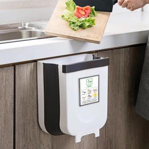 Trash Bin Classification Kitchen Trash Bin Folding Home Cabinet Door Wall Mounted Storage Bin Kitchen Waste Special Car Writing Desk Toilet Odorless NP&P