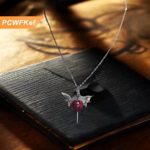 【PCWFKef】 สร้อยคอค้างคาวแบบกอธิคเครื่องประดับค้างคาวปีกคริสตัลจี้สร้อยคอบุคลิกภาพสร้อยคอเครื่องประดับเครื่องประดับ