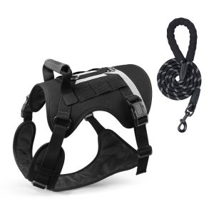 PERNEAKY Reflective Dog Leash Set Breathable Anti Escape Large Dog Harness Vest Cat Supplies Adjustable Pet Chest Strap Puppy