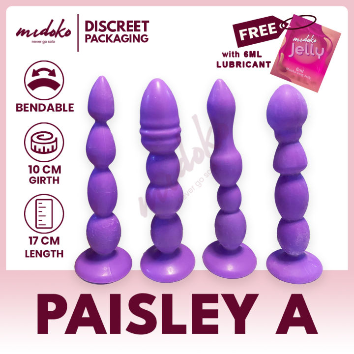 Midoko Anal Butt Plug Dildo Layered and Textured Patterns Sex Toys For  Women Smooth Sensually Textured Silicone Pure Anal Pleasure Sex Toy Violet  Black Color Options - Lazada