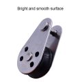 5PCS 316 Stainless Steel Pulley Block 45mm Hanging Wire Towing Wheel Lifting Wire Rope Cable Pulley Roller For 2mm To 8mm Rope. 