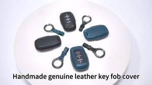 for Ram Key Fob Cover Full Protection Leather Remote Case Keychain Compatible for Dodge Ram 1500 2500 3500 -Black